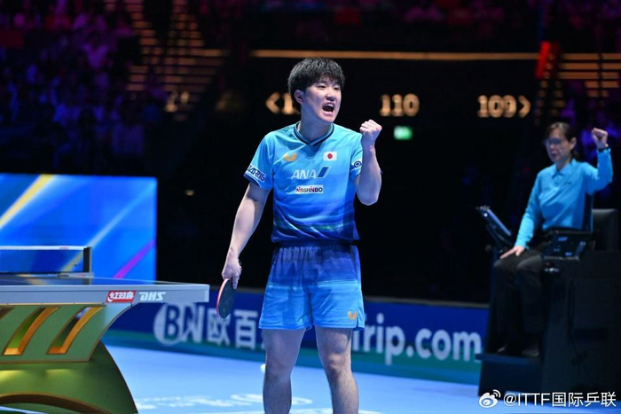 张本智和1-4不敌林昀儒 鹰眼判罚引日本网友质疑